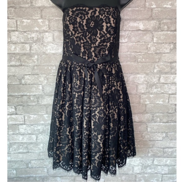 Robert Rodriquez Target Neiman Marcus Collab Black Lace Strapless Minidress - Picture 11 of 11